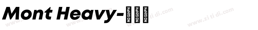 Mont Heavy字体转换